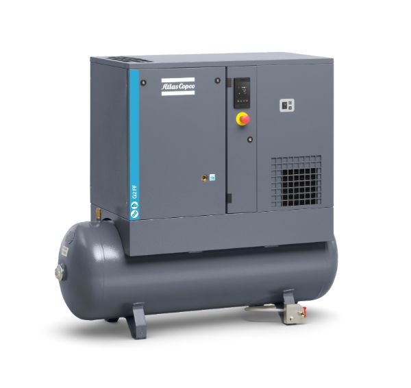 Front view of 5 HP Rotary Screw Air Compressor G4.